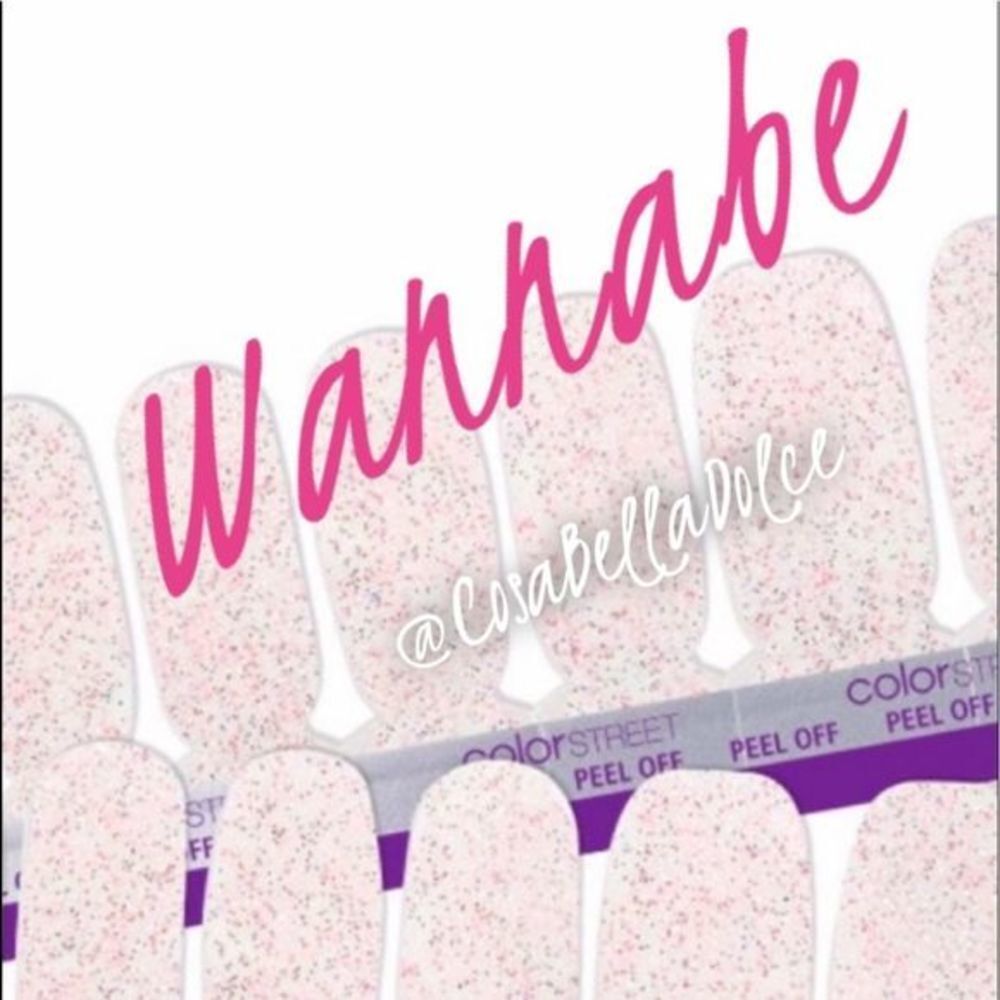 Color Street | Wannabe a sweet glittery pink on a clear base, nail strips - Picture 13 of 14